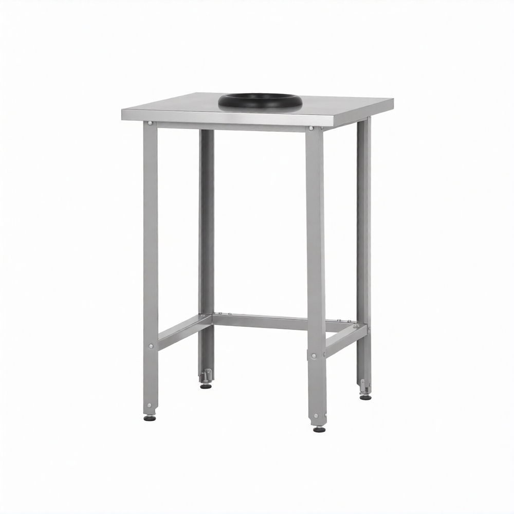 Стол СПРн 860х600х600 «Norma Ral» сбор отходов (полка-обвязка разборная; ножка проф., тр. 40)