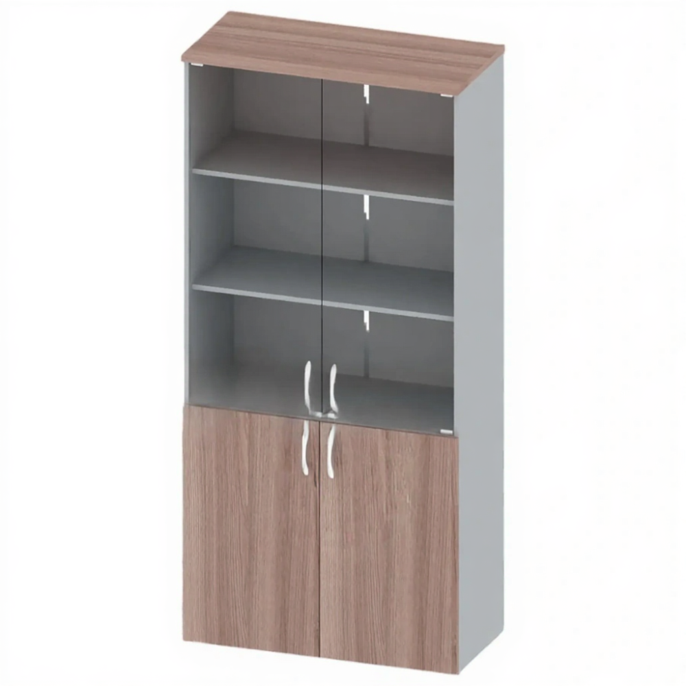 Шкаф для документов канцелярский, стекло, 1950 мм ОФ-СТ-104-4