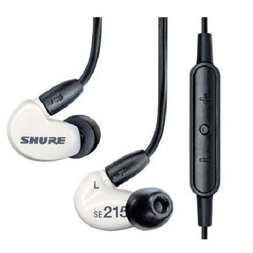 Вставные наушники (затычки) с микрофоном Shure SE215SPE-W-UNI-EFS.