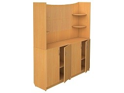 Шкаф 2-секционный информационный для класса