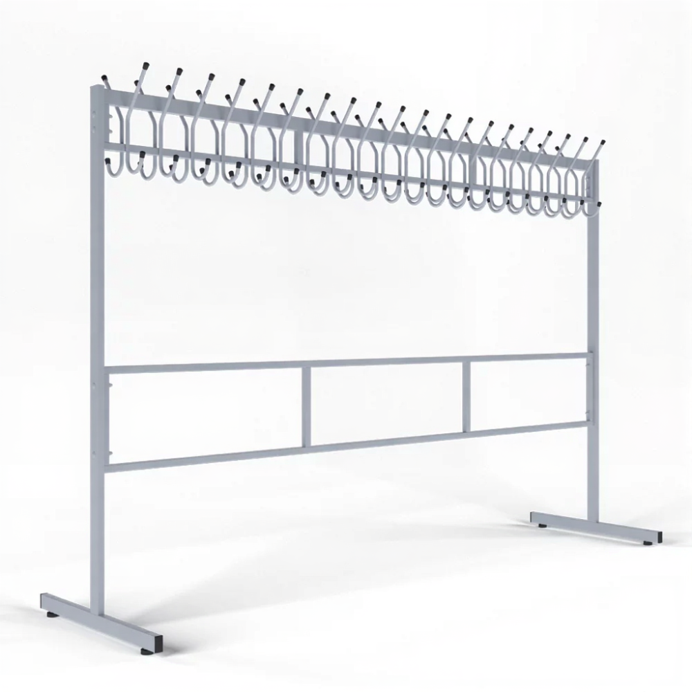 Вешалка гардеробная разборная 40 крючков