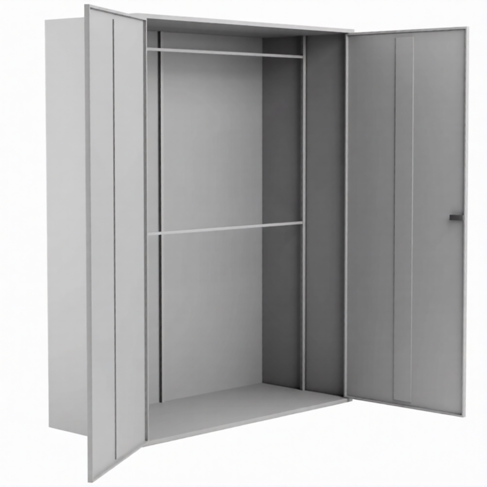 Шкаф для хранения бронежилетов с внутренней стойкой БРК-1 (1800x1400x600)