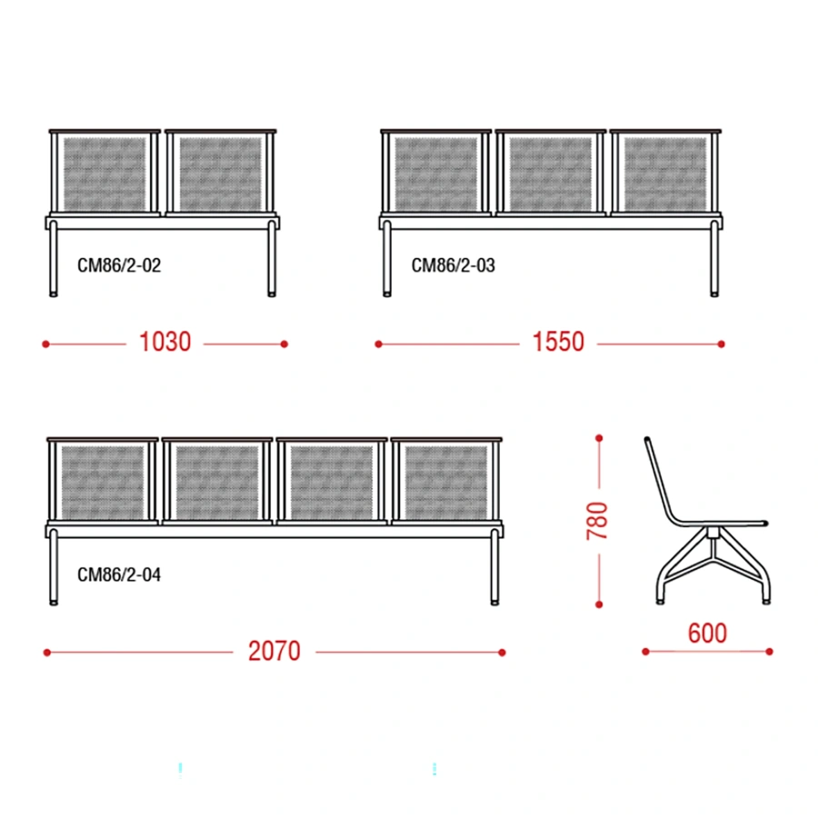 Многоместная секция Стилл (модель СМ 86/2)