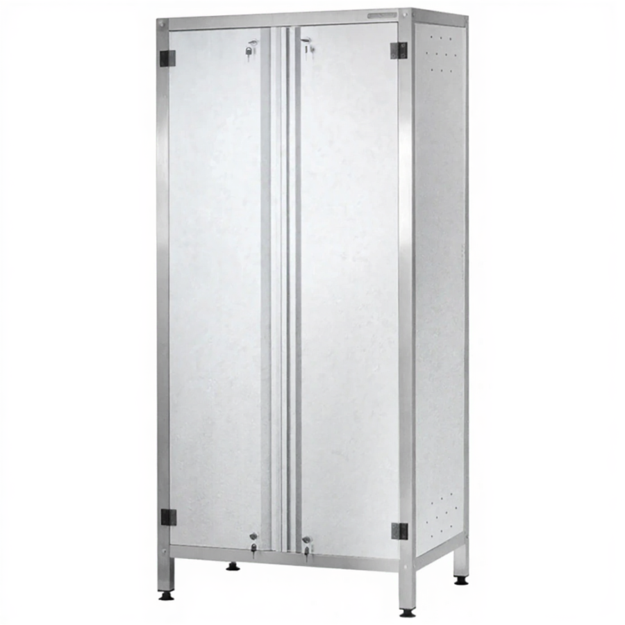 Шкаф кухонный ШЗКп - 1800х1200х500 «Profi Ral» (двери распашные, 2 сплошные полки, без к-та замков)