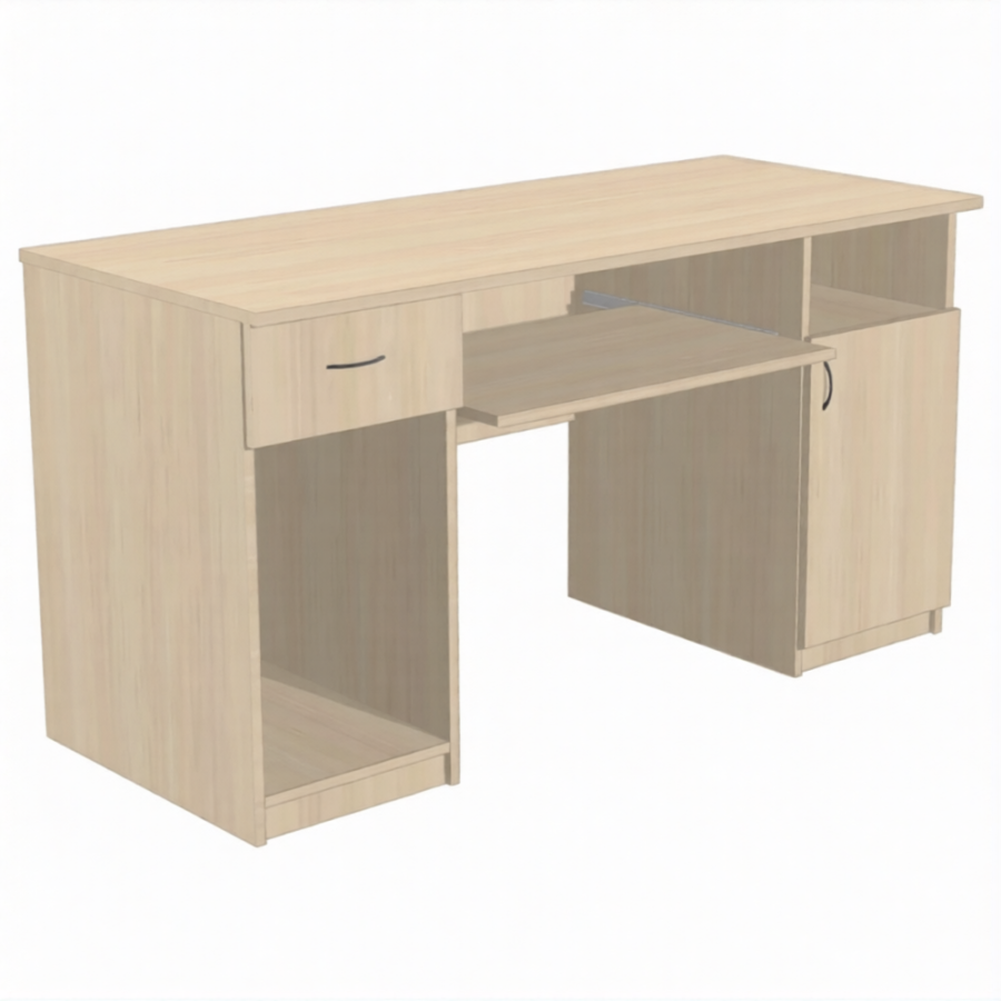 Стол для врача рабочий СКр.4 (ЛДСП дуб молочный)