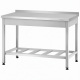Стол производственный СПРп - 860х600х600 «Profi Inox», борт (полка-решетка)