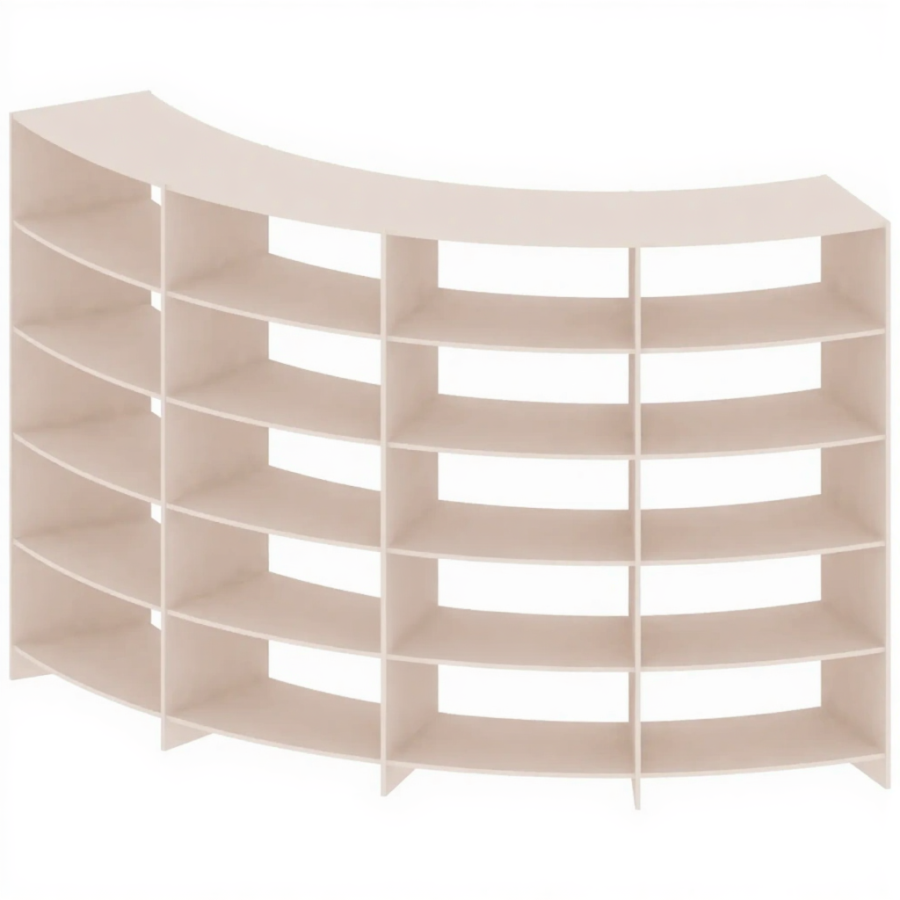 Стеллаж полукруглый СТ-АД-149