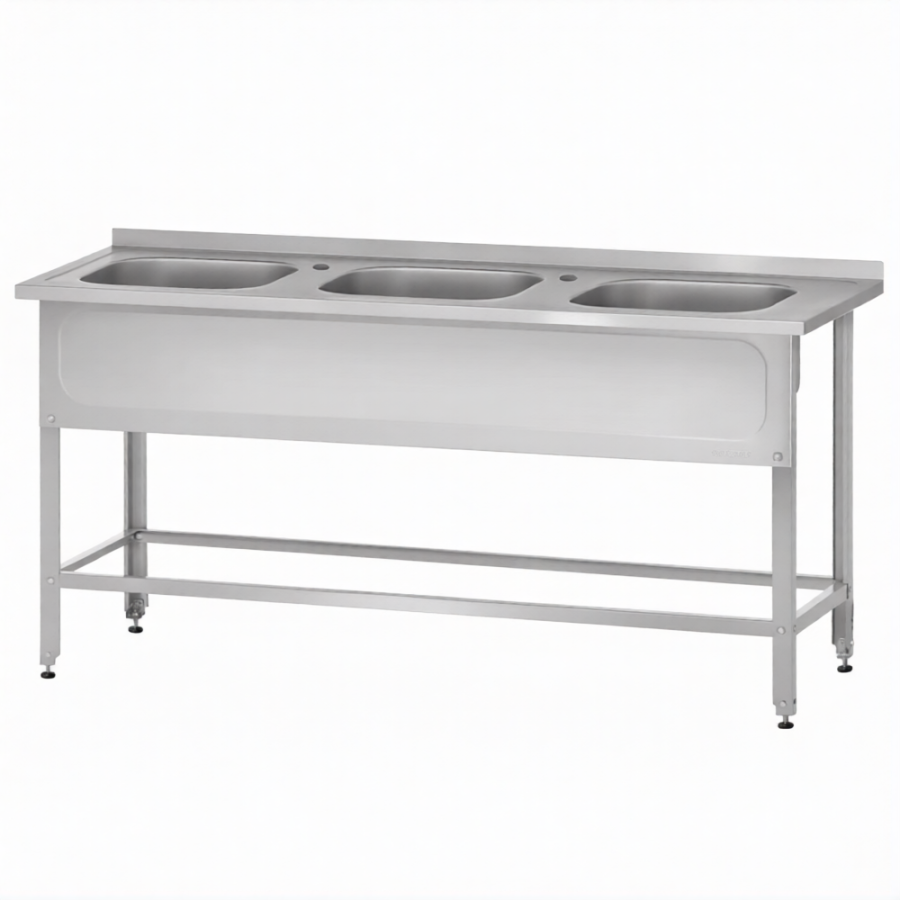 Ванна ВМЦн 860х1500х700  3 м/о, борт, отв. д/смесит., экран (ножка проф., тр. 40х40)