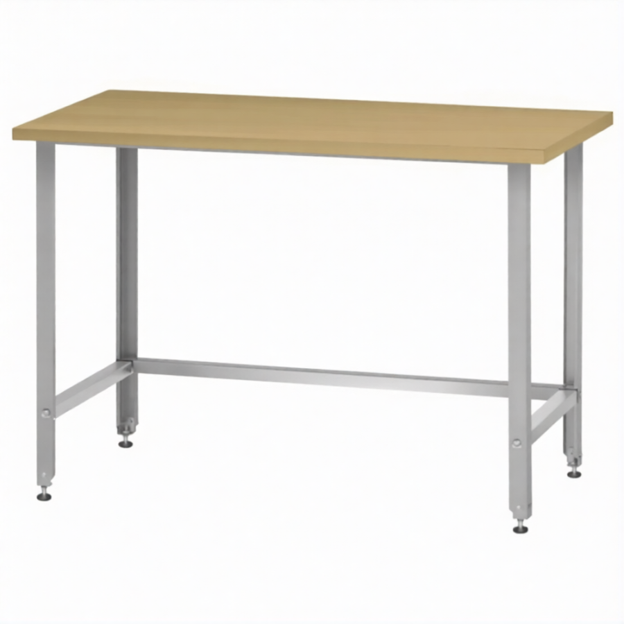 Стол кондитерский СПРн 860х1200х700 «Norma Inox» бук/40 (полка-обвязка сварная, ножка угловая)