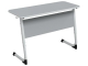 Стол 2-местный школьный 5-7 г/р "Альтер" регулируемый (серый, м/к белый)