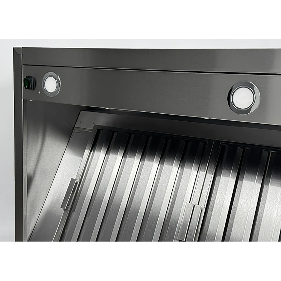 Зонт вытяжной пристенный с подсветкой ЗВПКП-15/14