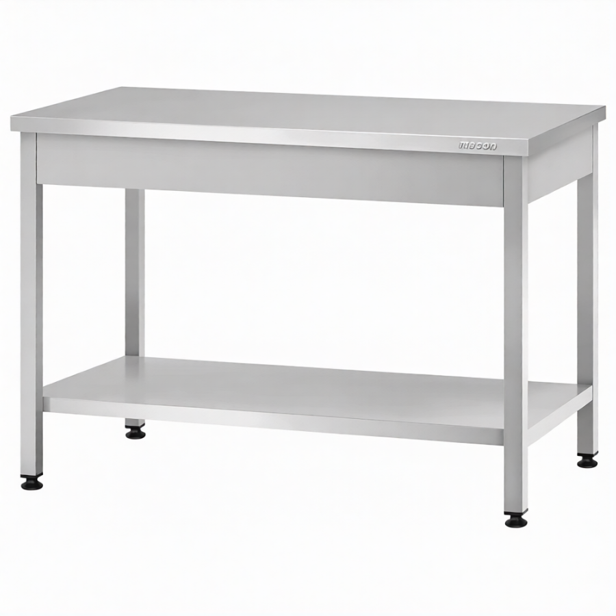 Стол производственный СПРп - 860х1000х800 «Profi Ral» (полка сплошная)