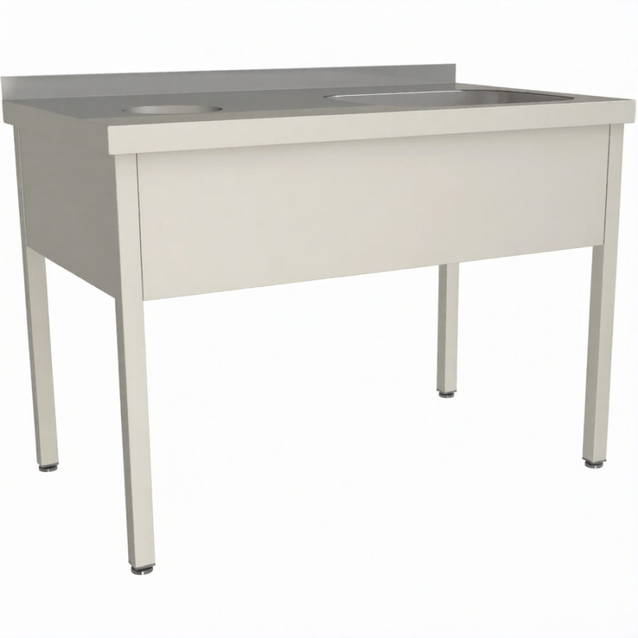 Стол для сбора пищевых отходов с ванной СПОВЦ/1-14/6-БО-П