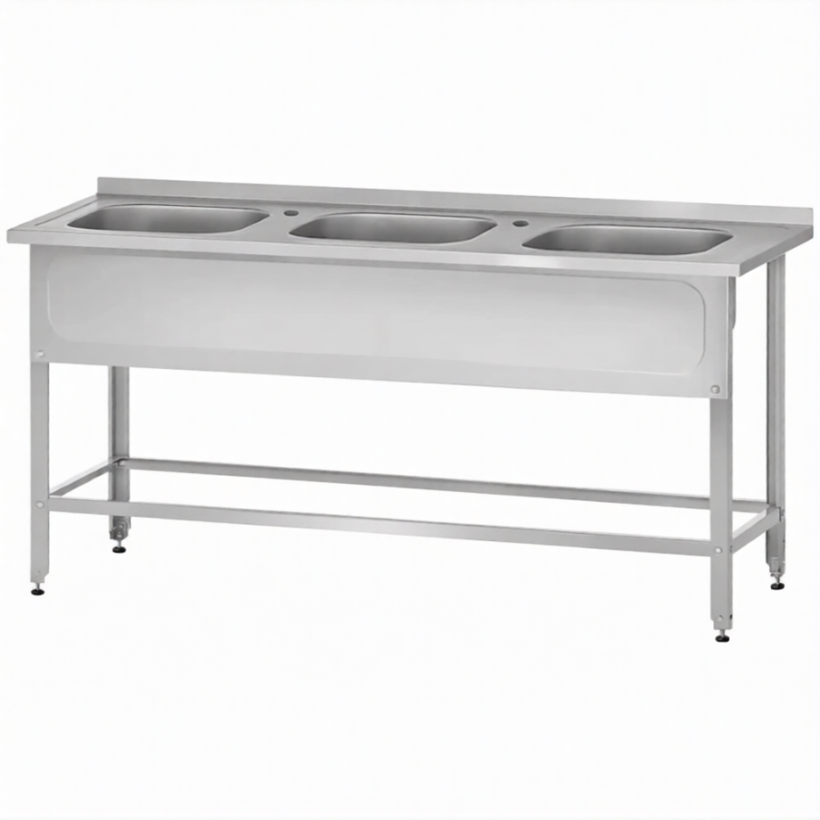 Ванна ВМЦн 860х1800х600  3 м/о, борт, отв. д/смесит., экран (ножка проф., тр. 40х40)