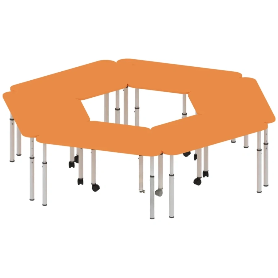 Стол модульный, комплект из 6 столов ШКАВ6